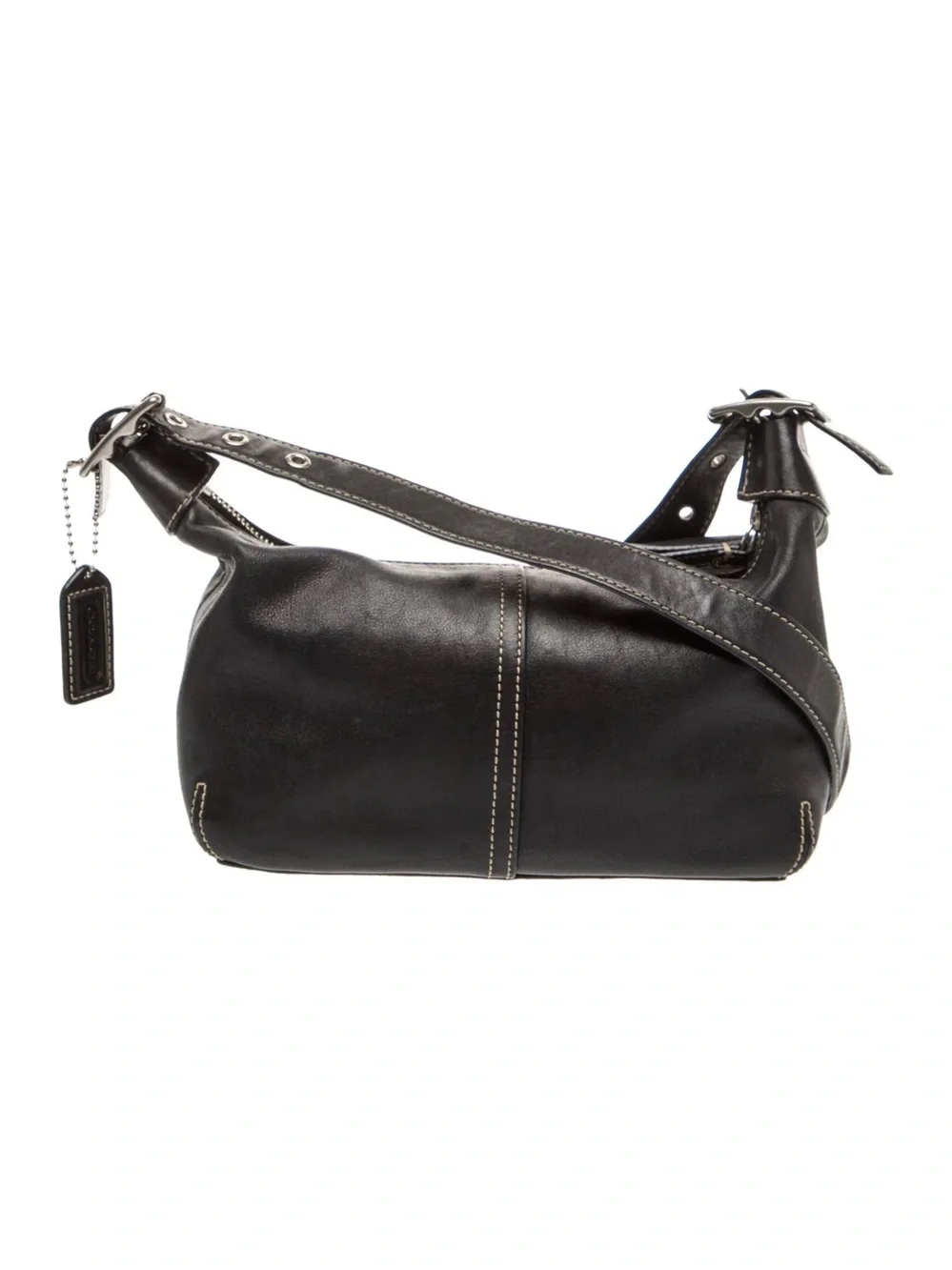 Coach Black Leather Crossbody Shoulder Bag